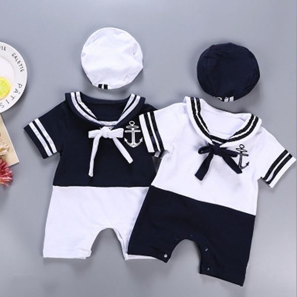 baby clothing summer baby sailor suit romper 2pcs kids boys girls summer rompers+hat body birthday dress newborn clothing y200320, Blue
baby clothing summer baby sailor suit romper 2pcs kids boys girls summer rompers+hat body birthday dress newborn clothing y200320, Blue