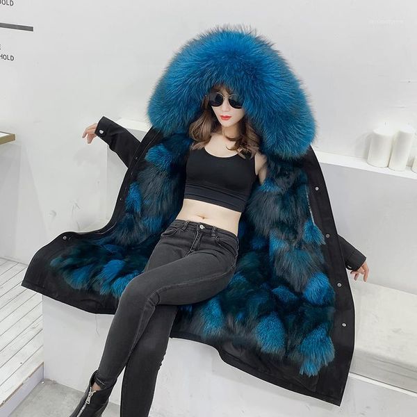 women's fur & faux real coat women collar winter parka long jacket abrigos mujer invierno 2021 yy8371, Black
women's fur & faux real coat women collar winter parka long jacket abrigos mujer invierno 2021 yy8371, Black