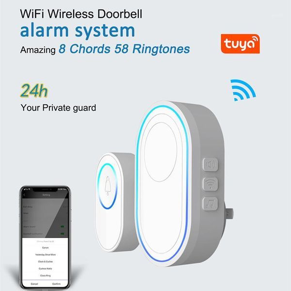 tuya wifi doorbell wireless smart doorbell alarm chimes with 5 year long battery life 58 tunes 5 level adjustable volume1
tuya wifi doorbell wireless smart doorbell alarm chimes with 5 year long battery life 58 tunes 5 level adjustable volume1