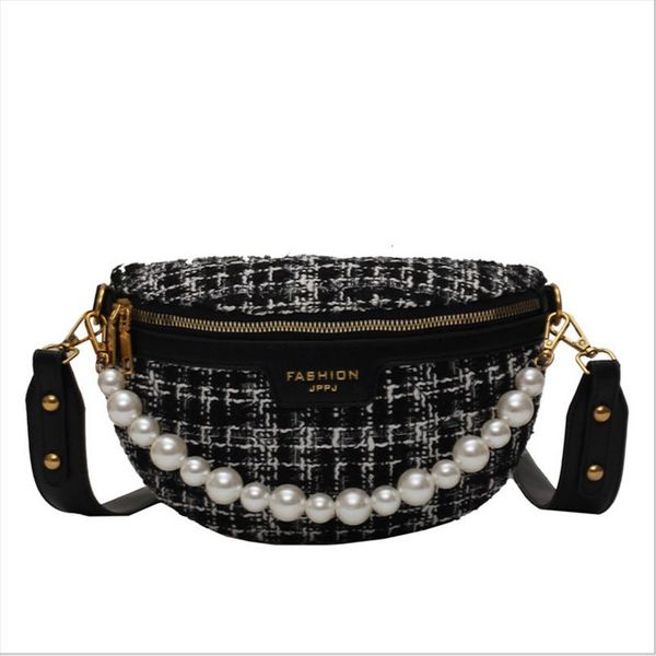 2020 new fashion fashion fashion, super texture small bag, women's cotton and bag chain, chest bag, leisure and versatile m
