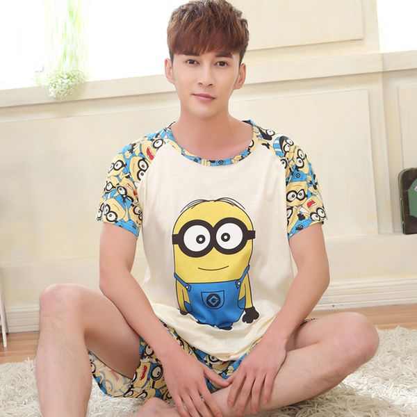 yidanna cartoon short sleeve pajamas set for men minions sleepwear plus size pyjamas cotton nightwear o-neck homedress in summer 201023, Black;brown
yidanna cartoon short sleeve pajamas set for men minions sleepwear plus size pyjamas cotton nightwear o-neck homedress in summer 201023, Black;brown