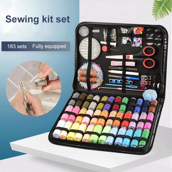 sewing notions & tools large kit 183 piece diy lether carrying case 10.2 x 7.5 1.2 inch for mother grandmother js23, Black
sewing notions & tools large kit 183 piece diy lether carrying case 10.2 x 7.5 1.2 inch for mother grandmother js23, Black