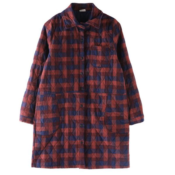 women's down & parkas casual plus cotton shirt fashion autumn and winter style mid-length plaid jacket quilted thin coat, Black
women's down & parkas casual plus cotton shirt fashion autumn and winter style mid-length plaid jacket quilted thin coat, Black