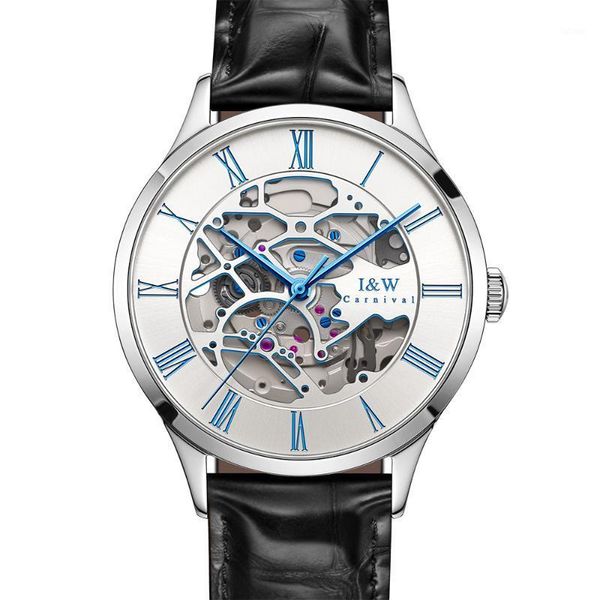 switzerland carnival luxury automatic watch skeleton 2020 new mechanical wathes sapphire waterproof leather strap montre homme1, Slivery;brown
switzerland carnival luxury automatic watch skeleton 2020 new mechanical wathes sapphire waterproof leather strap montre homme1, Slivery;brown