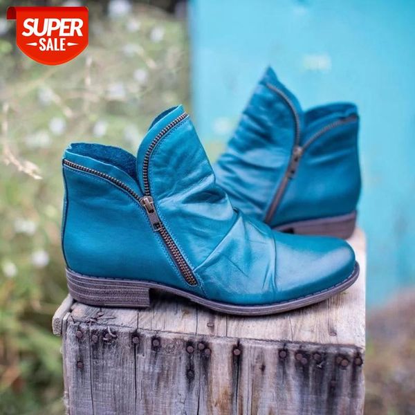 women pu leather ankle boots women autumn winter zipper vintage punk boots flat ladies shoes flat short snow mujer #ec53, Black
women pu leather ankle boots women autumn winter zipper vintage punk boots flat ladies shoes flat short snow mujer #ec53, Black
