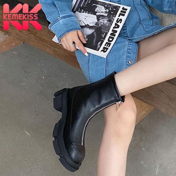 boots kemekiss design ankle woman leather winter shoes thick bottom fashion cool short footwear size 35-391, Black
boots kemekiss design ankle woman leather winter shoes thick bottom fashion cool short footwear size 35-391, Black