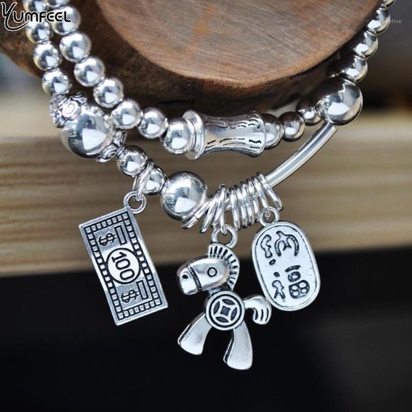 Yumfeel New Vintage Charm Bracelet Chinese Character Lucky Ealstic Bracelet Women Jewelry1, Golden;silver
Yumfeel New Vintage Charm Bracelet Chinese Character Lucky Ealstic Bracelet Women Jewelry1, Golden;silver