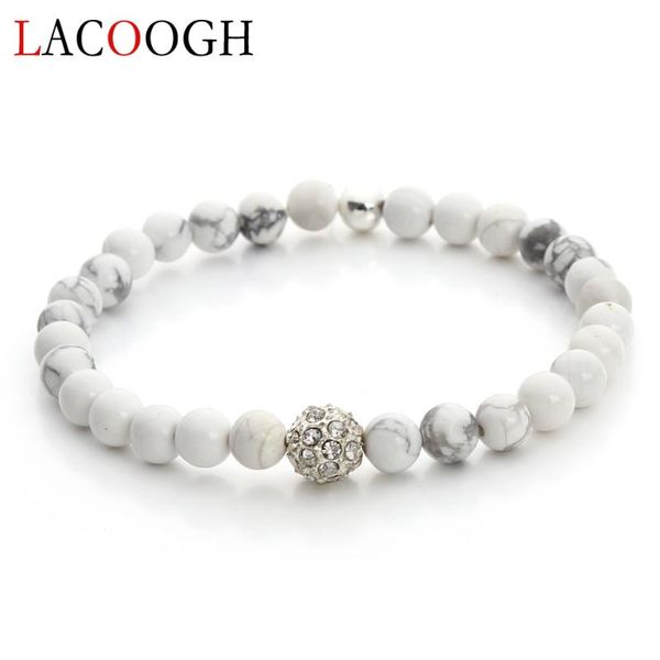 charm bracelets lacoogh fashion elastic handmade 6mm beaded for women men female white natural stone beads crystal ball bracelet, Golden;silver
charm bracelets lacoogh fashion elastic handmade 6mm beaded for women men female white natural stone beads crystal ball bracelet, Golden;silver
