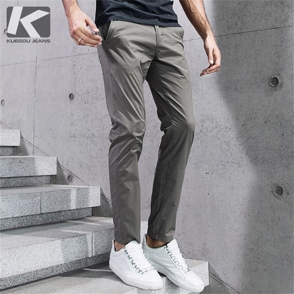 kuegou autumn thin cotton black casual pants men long classic trousers for male fashion vintage work brand clothing 2397 201218
kuegou autumn thin cotton black casual pants men long classic trousers for male fashion vintage work brand clothing 2397 201218