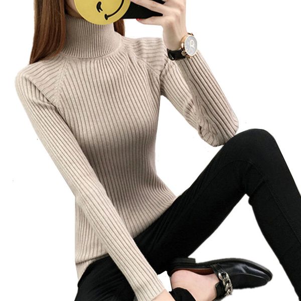 fdfklak casual new women's turtleneck knitted sweater women streetwear spring autumn pullover pull femme hiver, White;black
fdfklak casual new women's turtleneck knitted sweater women streetwear spring autumn pullover pull femme hiver, White;black