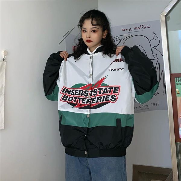 oversized loose spring autumn jacket women 2020 new cotton outerwear letter print ladies coat patchwork streetwear women jacket, Black;brown
oversized loose spring autumn jacket women 2020 new cotton outerwear letter print ladies coat patchwork streetwear women jacket, Black;brown