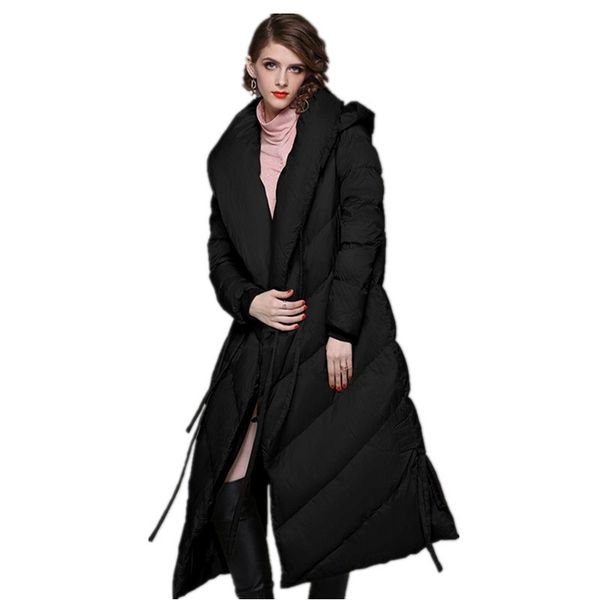 winter new hooded down long sleeve warm jacket simple women's clothing, Black
winter new hooded down long sleeve warm jacket simple women's clothing, Black
