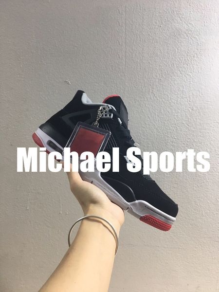 4s 4 bred basketball black red shoes sneaker 2019 version man women trainers classic sneakers with box
4s 4 bred basketball black red shoes sneaker 2019 version man women trainers classic sneakers with box
