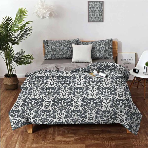 damask inspired ornamental flourishes abstract floral skull motif royal foliagebedding 3-piece set
damask inspired ornamental flourishes abstract floral skull motif royal foliagebedding 3-piece set