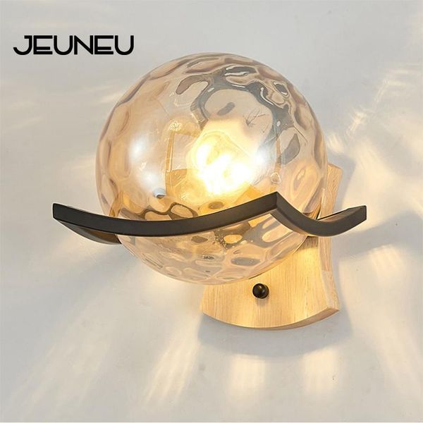 nordic modern simplicity wall lights led e27 light luxury wood iron ball glass balcony wall lamp for bedroom bedside living room
nordic modern simplicity wall lights led e27 light luxury wood iron ball glass balcony wall lamp for bedroom bedside living room
