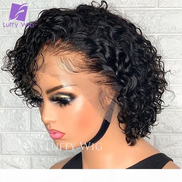 short pixie curly wigs 4x4 lace closure wig brazilian remy 13x4 lace frontal human hair wigs glueless for black women luffy, Black;brown
short pixie curly wigs 4x4 lace closure wig brazilian remy 13x4 lace frontal human hair wigs glueless for black women luffy, Black;brown