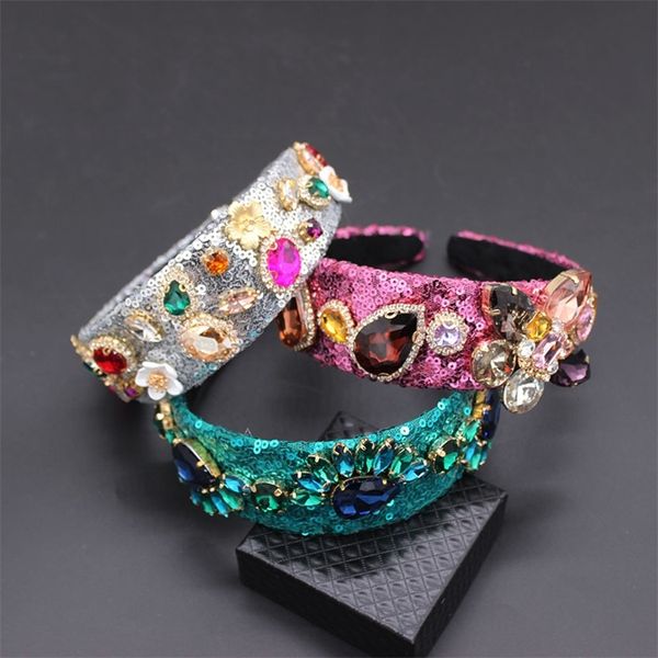tiara hairband sequins colorful flower crown handmade suture pearl hair jewelry for women baroque accessories 205 y200409, Slivery;golden
tiara hairband sequins colorful flower crown handmade suture pearl hair jewelry for women baroque accessories 205 y200409, Slivery;golden