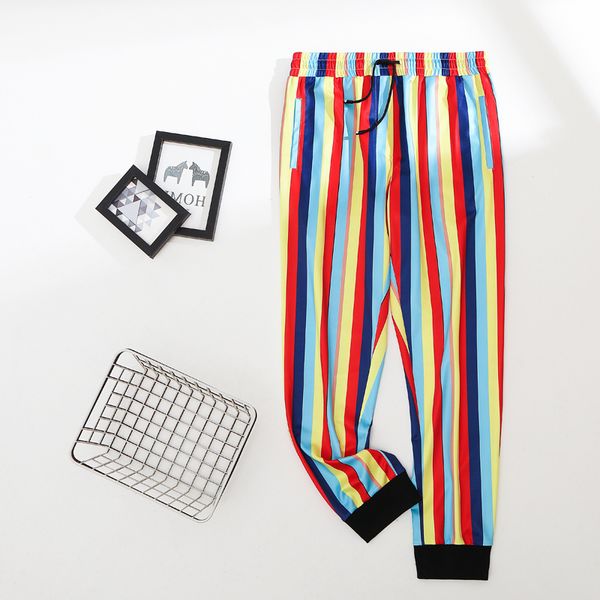 summer explosion models casual fashion pocket men's slim striped straight trousers hip hop pencil jogging streetwear harem pants, Black
summer explosion models casual fashion pocket men's slim striped straight trousers hip hop pencil jogging streetwear harem pants, Black
