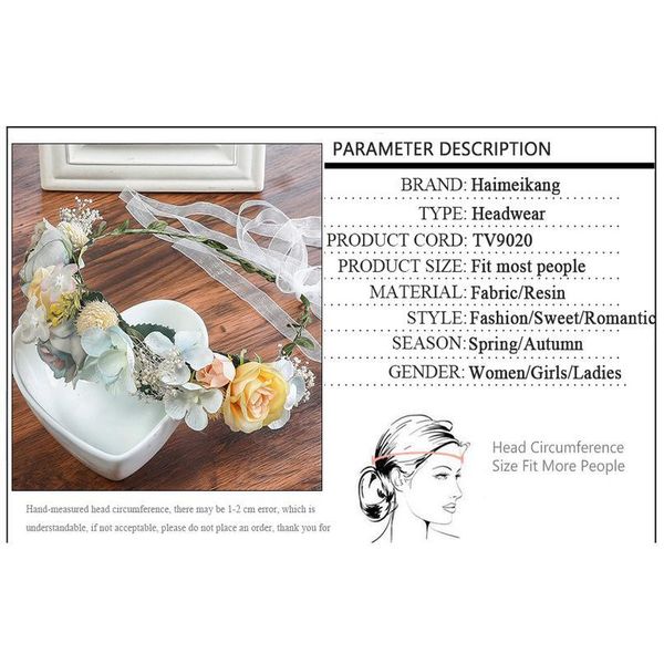 haimeikang headbands flower wreath pineal garland headpiece crown kids girl floral garlands headdress vines hair acc qylcgt
haimeikang headbands flower wreath pineal garland headpiece crown kids girl floral garlands headdress vines hair acc qylcgt