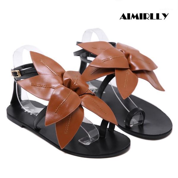 new fashion women summer flat sandals toe strap big flower roman style sandals ankle buckle handmade1, Black
new fashion women summer flat sandals toe strap big flower roman style sandals ankle buckle handmade1, Black