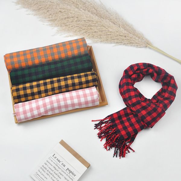 autumn children's korean plaid foreign style versatile winter warm bib for boys and girls parent-child baby scarf, Blue;gray
autumn children's korean plaid foreign style versatile winter warm bib for boys and girls parent-child baby scarf, Blue;gray