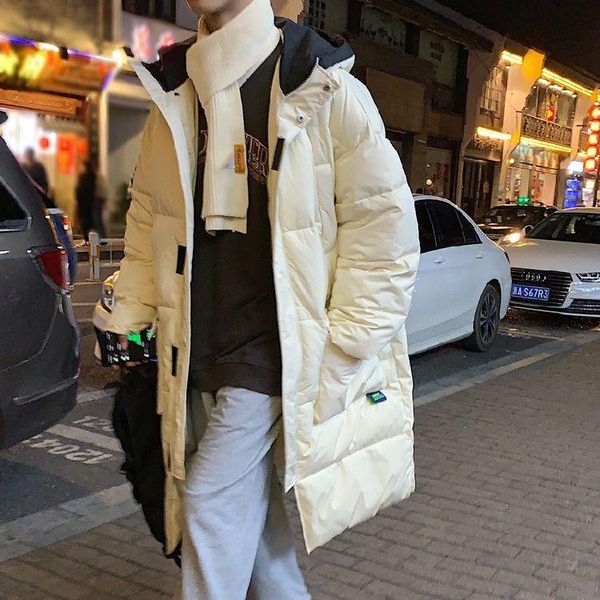 men's down & parkas fashion parka men winter medium length bread suit loose student color matching cotton padded long coat, Black
men's down & parkas fashion parka men winter medium length bread suit loose student color matching cotton padded long coat, Black