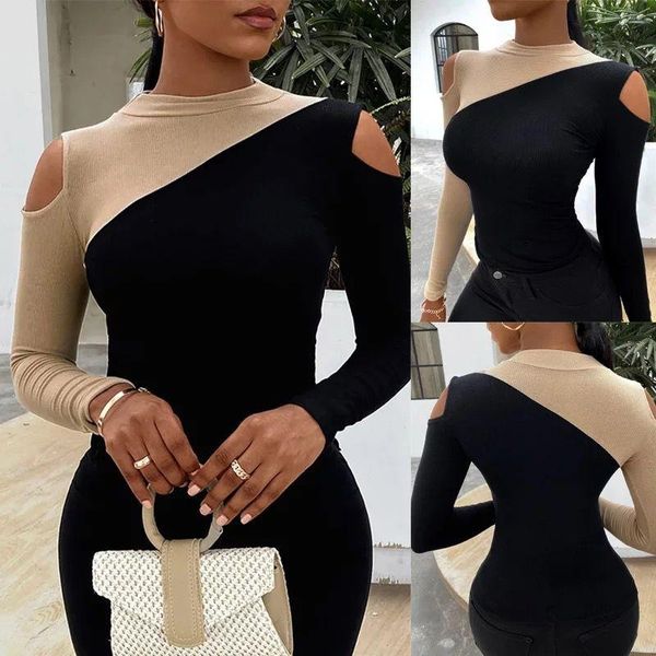 2020 new summer fall long sleeve sweater turtleneck women patchwork pullovers high elastic solid female slim knitted, White;black
2020 new summer fall long sleeve sweater turtleneck women patchwork pullovers high elastic solid female slim knitted, White;black