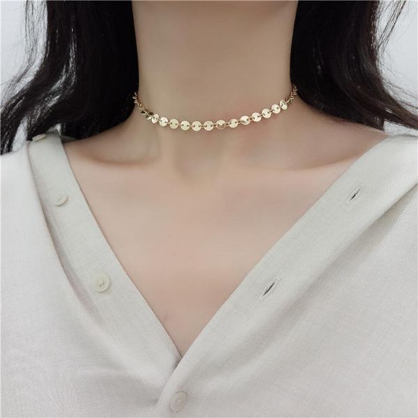 liwo 2020 new round sequined necklace choker necklaces & pendants chains necklaces for women clavicle chain gifts wholesale1, Golden;silver
liwo 2020 new round sequined necklace choker necklaces & pendants chains necklaces for women clavicle chain gifts wholesale1, Golden;silver