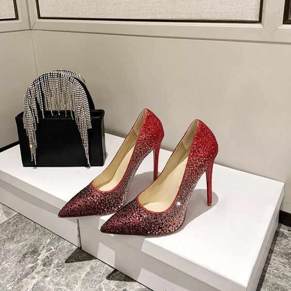 2021 fashion women pointed toe sequins diamonds shoes pumps woman prom dress highs heels wedding shoe high heel, Black
2021 fashion women pointed toe sequins diamonds shoes pumps woman prom dress highs heels wedding shoe high heel, Black