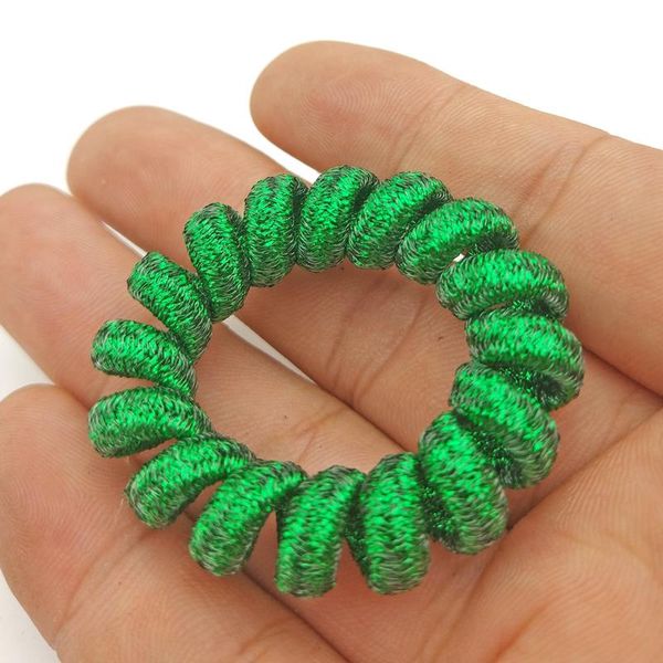 random color telephone wire line cord traceless wrap fabric ring elastic hair band girl scrunchy size 4 cm wmtksg bdesybag, Silver 
random color telephone wire line cord traceless wrap fabric ring elastic hair band girl scrunchy size 4 cm wmtksg bdesybag, Silver