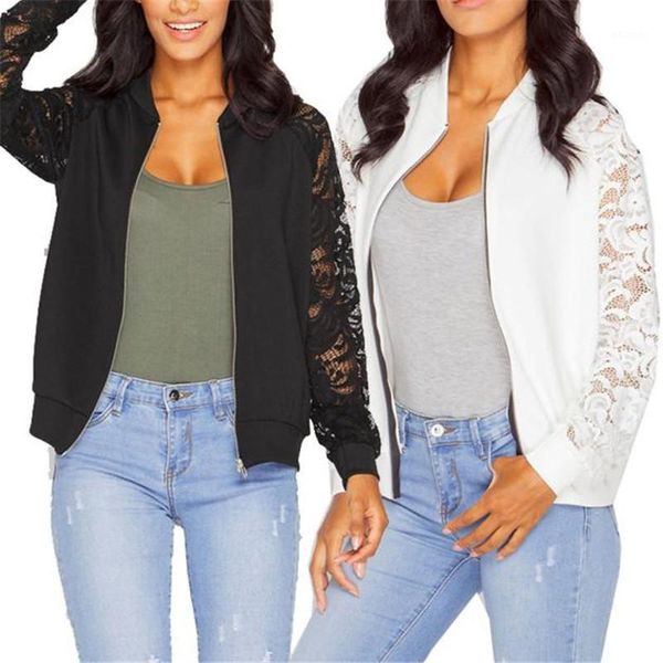 womens jacket long sleeve lace patchwork suit casual fashion casual zipper jacket solid coat outwear1, Black;brown
womens jacket long sleeve lace patchwork suit casual fashion casual zipper jacket solid coat outwear1, Black;brown