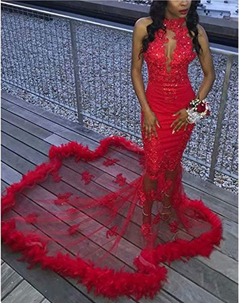 2021 new mermaid red ball formal feather in sleeves with no lace dressed as party robe soiree utgt, White;pink
2021 new mermaid red ball formal feather in sleeves with no lace dressed as party robe soiree utgt, White;pink