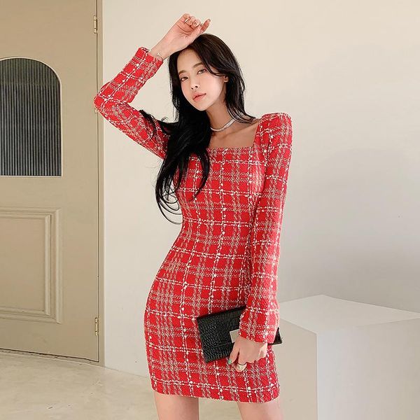 winter new elegant red formal party night club dress long sleeve plaid square-neck slim pencil dress 2021 spring, Black;gray
winter new elegant red formal party night club dress long sleeve plaid square-neck slim pencil dress 2021 spring, Black;gray