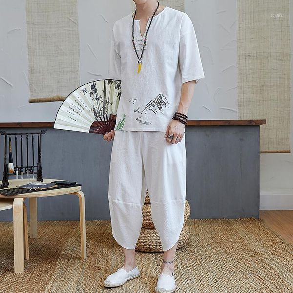 men's tracksuits sinicism store men's set casual suit cotton linen t shirt man shorts oversize men t-shirt male 2021 summer embroi, Gray
men's tracksuits sinicism store men's set casual suit cotton linen t shirt man shorts oversize men t-shirt male 2021 summer embroi, Gray