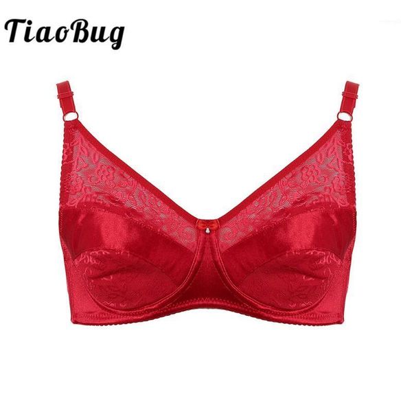 men's sissy lingerie embroidery mesh splice padded underwired bra for male fake boobs crossdressing erotic gay underwear1, Red;black
men's sissy lingerie embroidery mesh splice padded underwired bra for male fake boobs crossdressing erotic gay underwear1, Red;black