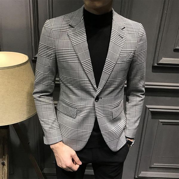 2020 men's plaid blazers khaki blazer fine adjustment deal wears homme attire men verification jacket of dress novice dcp7, White;black
2020 men's plaid blazers khaki blazer fine adjustment deal wears homme attire men verification jacket of dress novice dcp7, White;black
