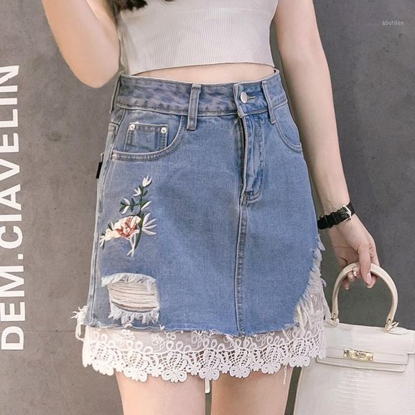 skirts summer embroidered ripped hole lace hem mini denim for women s m l xl1, Black
skirts summer embroidered ripped hole lace hem mini denim for women s m l xl1, Black