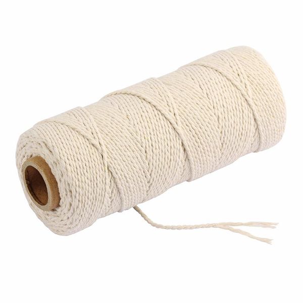 2.5mm beige cotton twisted cords 150 meters/roll cotton rope craft macrame cord artcraft string diy handmade tying wire cords, Black;white
2.5mm beige cotton twisted cords 150 meters/roll cotton rope craft macrame cord artcraft string diy handmade tying wire cords, Black;white