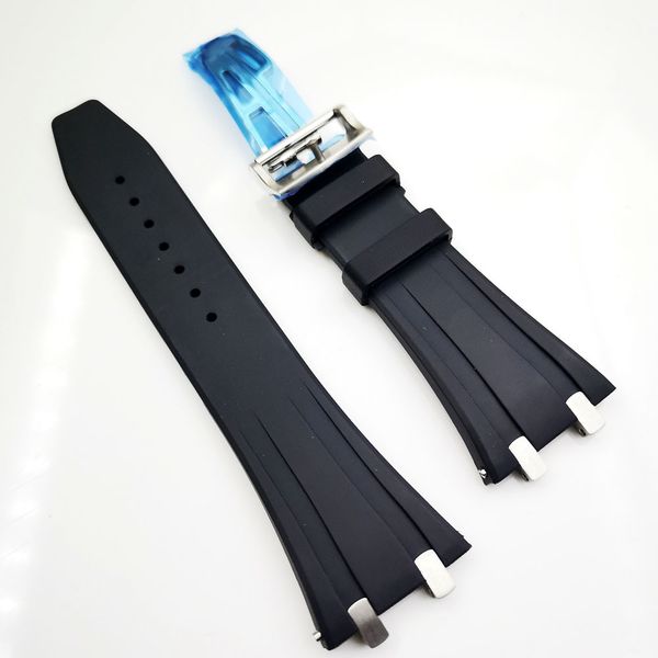 27mm black rubber strap 18mm steel strainless folding strap for ap royal oak 15400 15390 39mm 41mm models watch, Black;brown
27mm black rubber strap 18mm steel strainless folding strap for ap royal oak 15400 15390 39mm 41mm models watch, Black;brown
