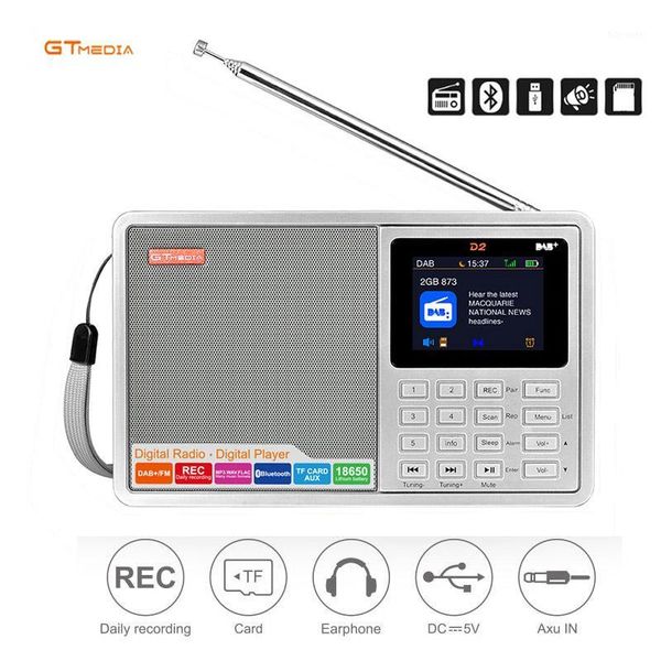 gtmedia d2 2.4inch bluetooth battery powered fm dab+ portable radio multi band lcd display stereo support micro sd tf card1
gtmedia d2 2.4inch bluetooth battery powered fm dab+ portable radio multi band lcd display stereo support micro sd tf card1