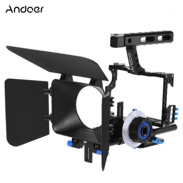 lighting & studio accessories andoer c500 camera camcorder video cage rig kit matte box+follow focus+handle grip for gh4 a7s/a7/a7r ildc cam
lighting & studio accessories andoer c500 camera camcorder video cage rig kit matte box+follow focus+handle grip for gh4 a7s/a7/a7r ildc cam