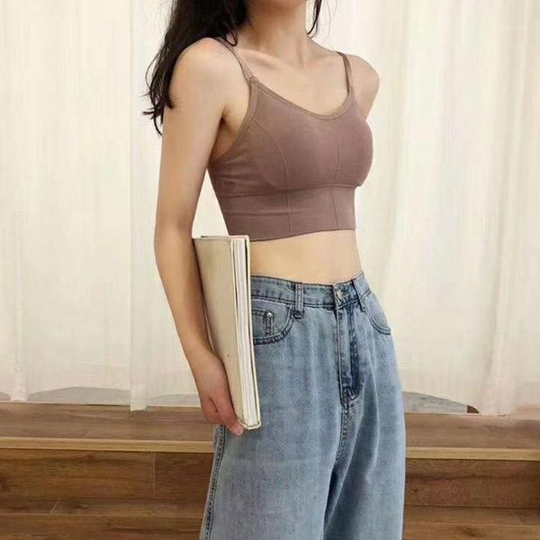 fashion new seamless short camisole with chest pad wrapped chest ladies bottoming tube, Black;white
fashion new seamless short camisole with chest pad wrapped chest ladies bottoming tube, Black;white