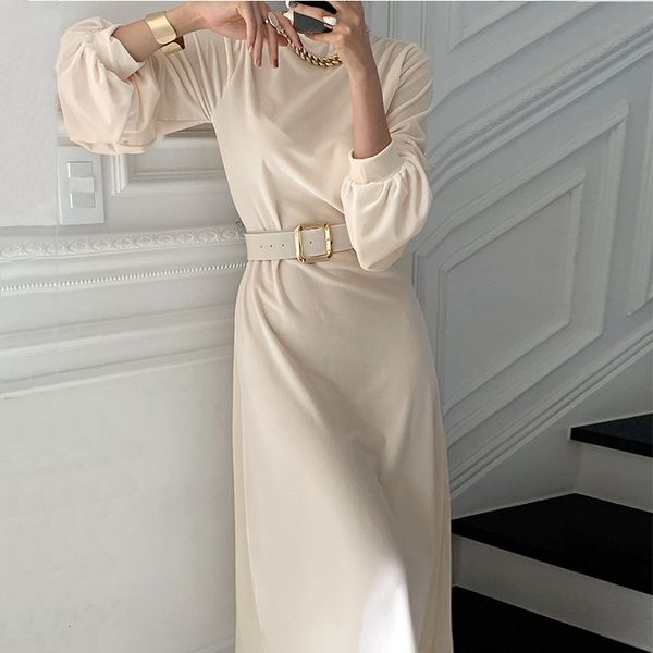 2021 new dressed in elegant solid female suede mock neck puff sleeves office lady bands empire line long winter dress oo2z, Black;gray
2021 new dressed in elegant solid female suede mock neck puff sleeves office lady bands empire line long winter dress oo2z, Black;gray