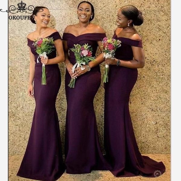 purple mermaid bridesmaid dresses african women off shoulder long wedding guest dress party vestidos fiesta de noche y200109, White;black
purple mermaid bridesmaid dresses african women off shoulder long wedding guest dress party vestidos fiesta de noche y200109, White;black