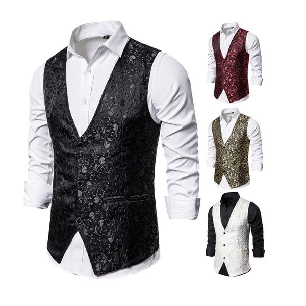 men's vests brand stage costumes, jacquard vest, po studio, host, singer, emcee dance vest male clothes, Black;white
men's vests brand stage costumes, jacquard vest, po studio, host, singer, emcee dance vest male clothes, Black;white