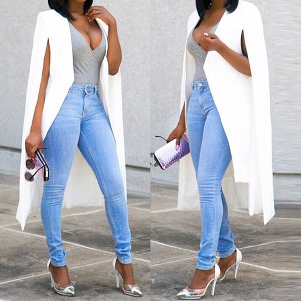 ladies blazers and jackets solid loose long cloak blazer coat cape cardigan jacket trench outwear blazer longo feminino #13.99 lj201021, White;black
ladies blazers and jackets solid loose long cloak blazer coat cape cardigan jacket trench outwear blazer longo feminino #13.99 lj201021, White;black