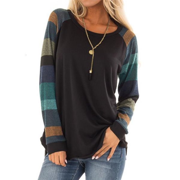 2019 female t-shirt women stripe patchwork casual shirt tees feminino long sleeve o-neck autumn clothes chemise femme, White
2019 female t-shirt women stripe patchwork casual shirt tees feminino long sleeve o-neck autumn clothes chemise femme, White