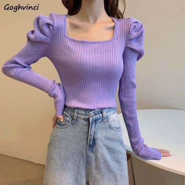 knitted sweaters women square collar basic slim stretchy pullovers jumpers patchwork fashion puff sleeve striped all-match retro, White;black
knitted sweaters women square collar basic slim stretchy pullovers jumpers patchwork fashion puff sleeve striped all-match retro, White;black