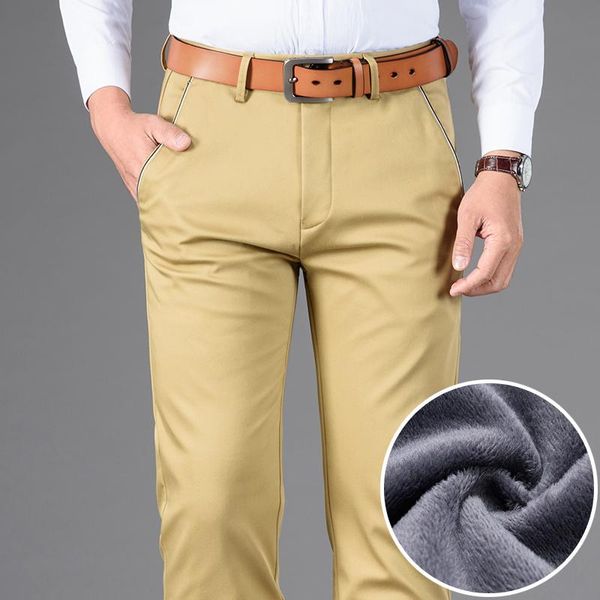 shan bao men's fitted straight winter warm casual pants fleece thick luxury high-quality brand clothing business gentleman pants, Black
shan bao men's fitted straight winter warm casual pants fleece thick luxury high-quality brand clothing business gentleman pants, Black