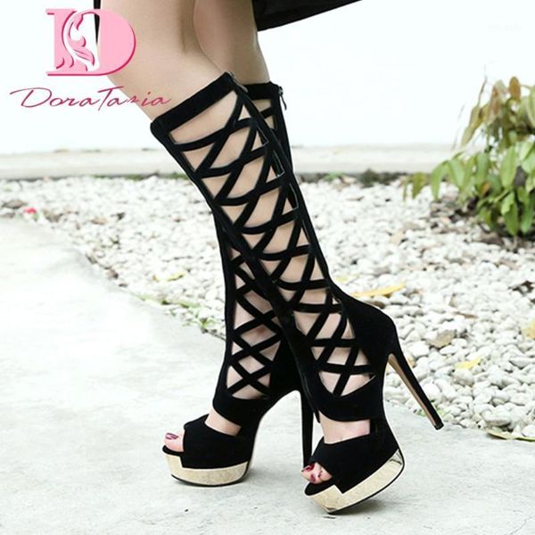 doratasia 2020 wholesale fetish high heels women shoes woman platform knee high gladiator summer boots sandal female1, Black
doratasia 2020 wholesale fetish high heels women shoes woman platform knee high gladiator summer boots sandal female1, Black